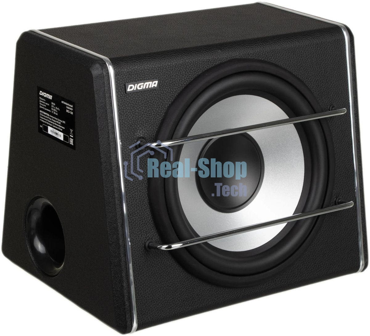Сабвуфер автомобильный Digma DCS-120 300Вт активный (30см/12