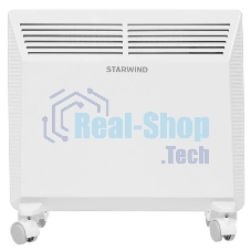 Конвектор электрический Starwind SHV5010, белый, 1000 Вт, 15 м2, термостат, 1 режим мощности