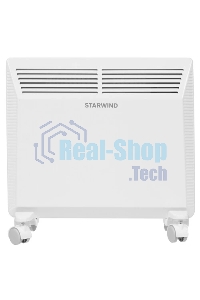 Конвектор электрический Starwind SHV5010, белый, 1000 Вт, 15 м2, термостат, 1 режим мощности
