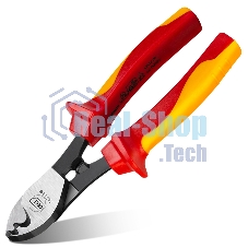 Кабелерез диэлектрический Deli DL515106 160 мм, сталь Cr-V, сертификат VDE для работ под напряжением до 1000 В