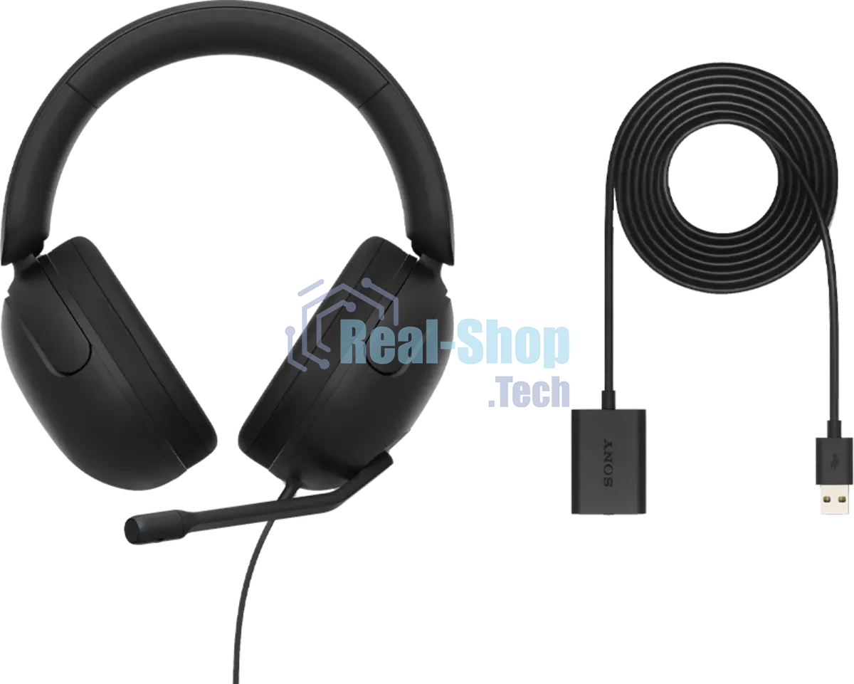Гарнитура Sony INZONE H3 чёрный, проводная, USB, совместимость с PS5