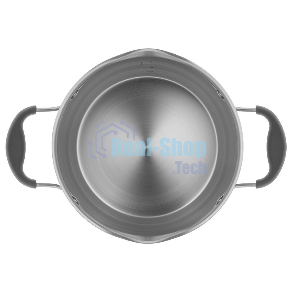 Кастрюля Maunfeld LAURA MCS22S08GR из нержавеющей стали со стеклянной крышкой, 18 см, 2,2 л.