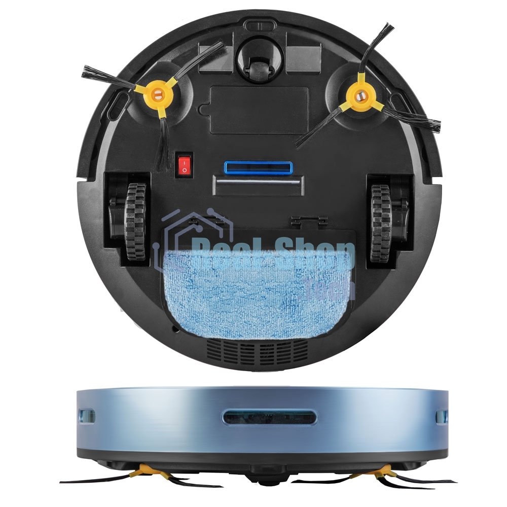 Робот-пылесос Endever Spectre-88 голубой, 1500 мА/ч Li-ion, уборка сухая/влажная, пылесборник контейнер 0.4 л