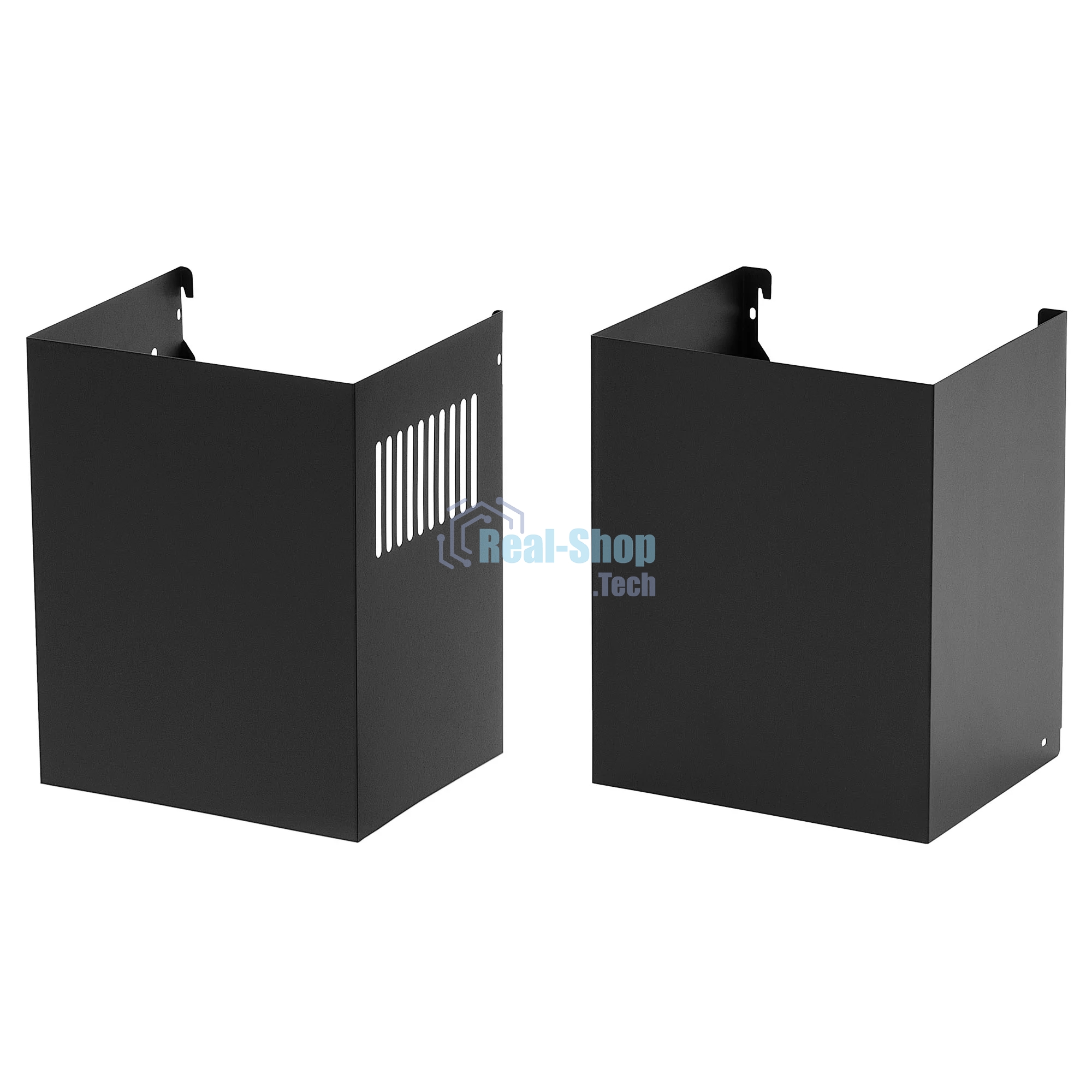 Вытяжка кухонная вертикальная Krona AURA 600 FRAME BLACK S черный с прозрачным кантом