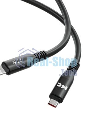 Дата-кабель MORE CHOICE (4620202554581) K83ia 2м USB 3.0A PD 27W для Lightning ng 8-pin -2 м, черный