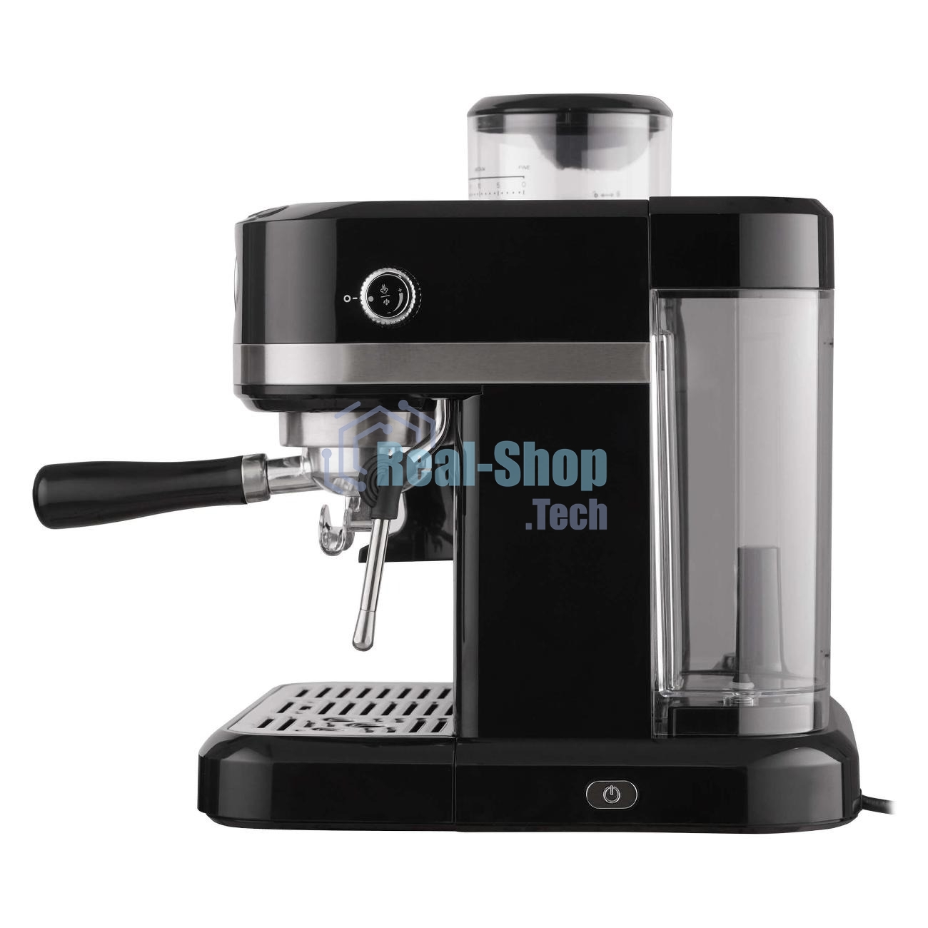 Кофемашина автоматическая Korting KCM 1015 N Ottimo черный/серебристый, исп. кофе - зерновой, 1500 Вт, 19 бар