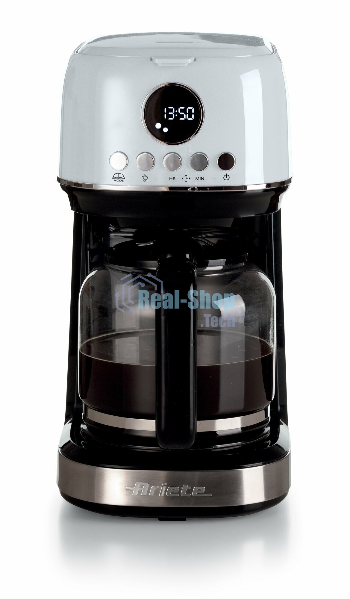 Кофеварка капельная Ariete 00M139601AR0 белый, молотый, 1,5 л. 900 Вт