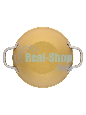 Вок Select Orange, 26х9,5см/3л, облегченный чугун, Ilag, стеклянная крышка. Цвет: желтый