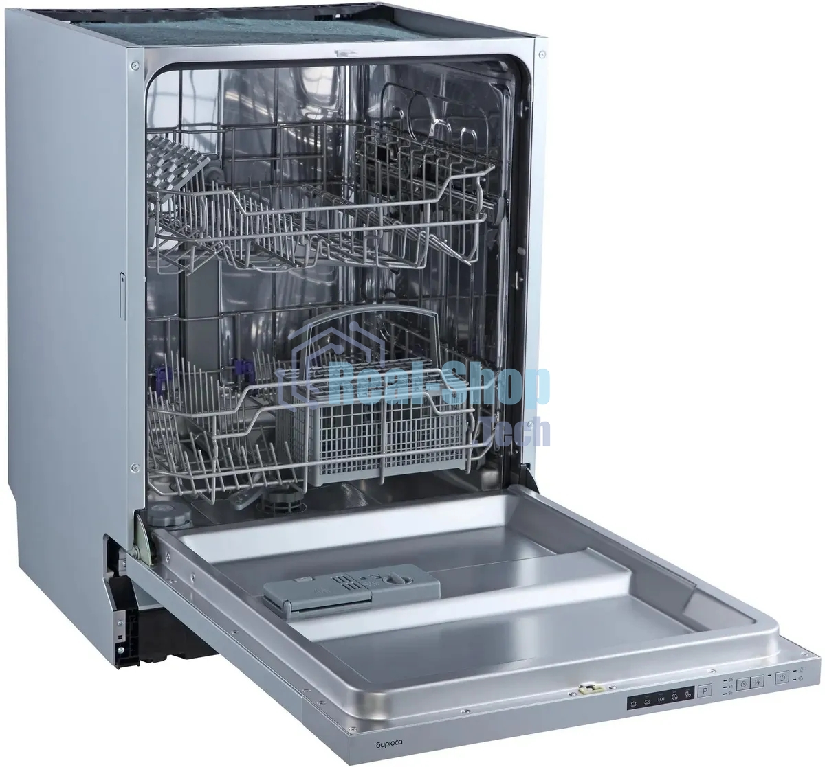 Встраиваемая посудомоечная машина Бирюса DWB-612/5, серебристый, 59.8 см, 12 компл., 49 дБ, класс A++