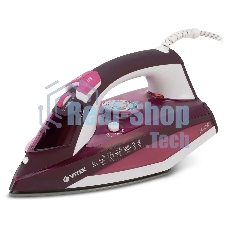 Утюг Vitek Luxure 1215-VT-03 2400Вт бордовый/белый