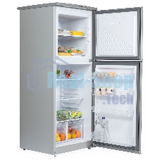 Холодильник Бирюса M553 металлик двухкамерный 160/70л морозилка сверху автоматическое оттаивание