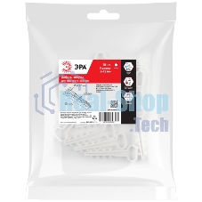 Дюбель-хомут 6-12мм для плоского кабеля NO-225-221 белый (уп.10шт) Эра Б0066262