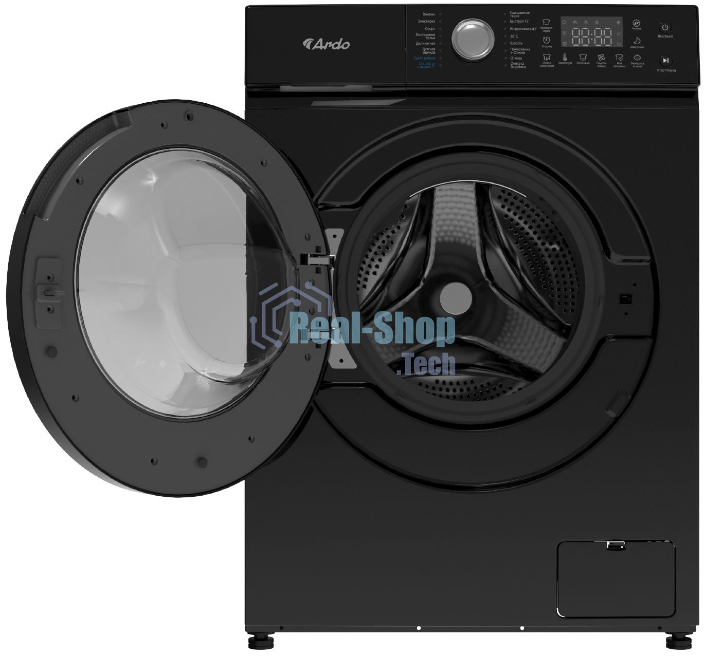 Стиральная машина ARDO WTH81451B2 черный, загрузка фронтальная 8 кг, 1400 об/мин, класс: А+++