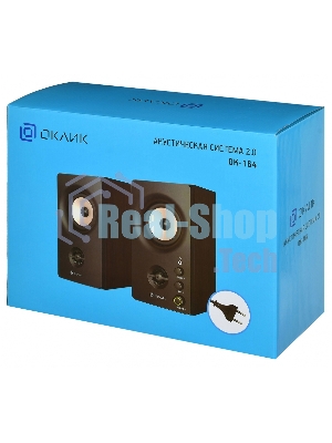 Акустическая система Oklick OK-164 2.0 черный 30Вт