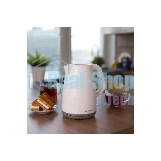 Чайник электрический Scarlett SC-EK18P49 1.7л. 2200Вт белый/серый (корпус: пластик)