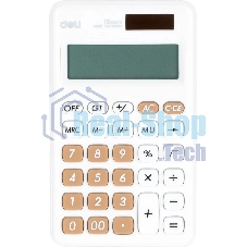 Калькулятор карманный Deli EM120WHITE белый 12-разр.