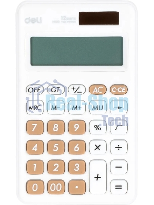 Калькулятор карманный Deli EM120WHITE белый 12-разр.