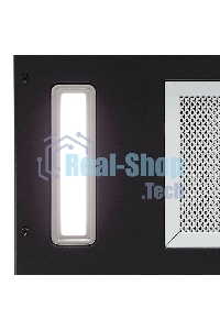 Вытяжка кухонная вертикальная Krona AURA 600 FRAME BLACK S черный с прозрачным кантом