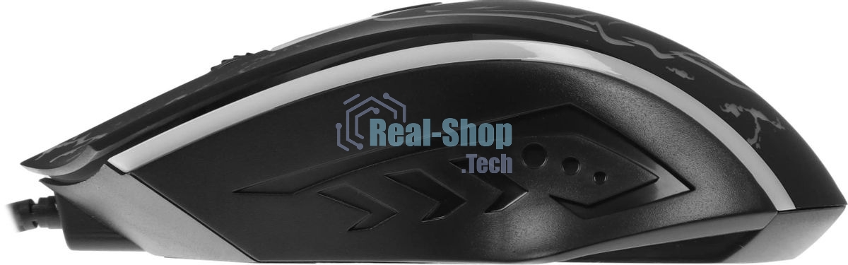 Мышь проводная Defender Overmatch GM-069 черный, 2400 dpi, USB, кнопки - 4