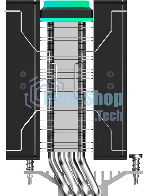 Кулер для процессора Ocypus Delta A40 SE BK Dual Fan ARGB, 2x120mm ARGB FAN, Top ARGB Panel, 4 HEAT PIPES, 4-PIN PWM, 800-1800 RPM, 31DBA, HYDRO BEARING, LGA115X/1200/1700/18XX, AM4/AM5