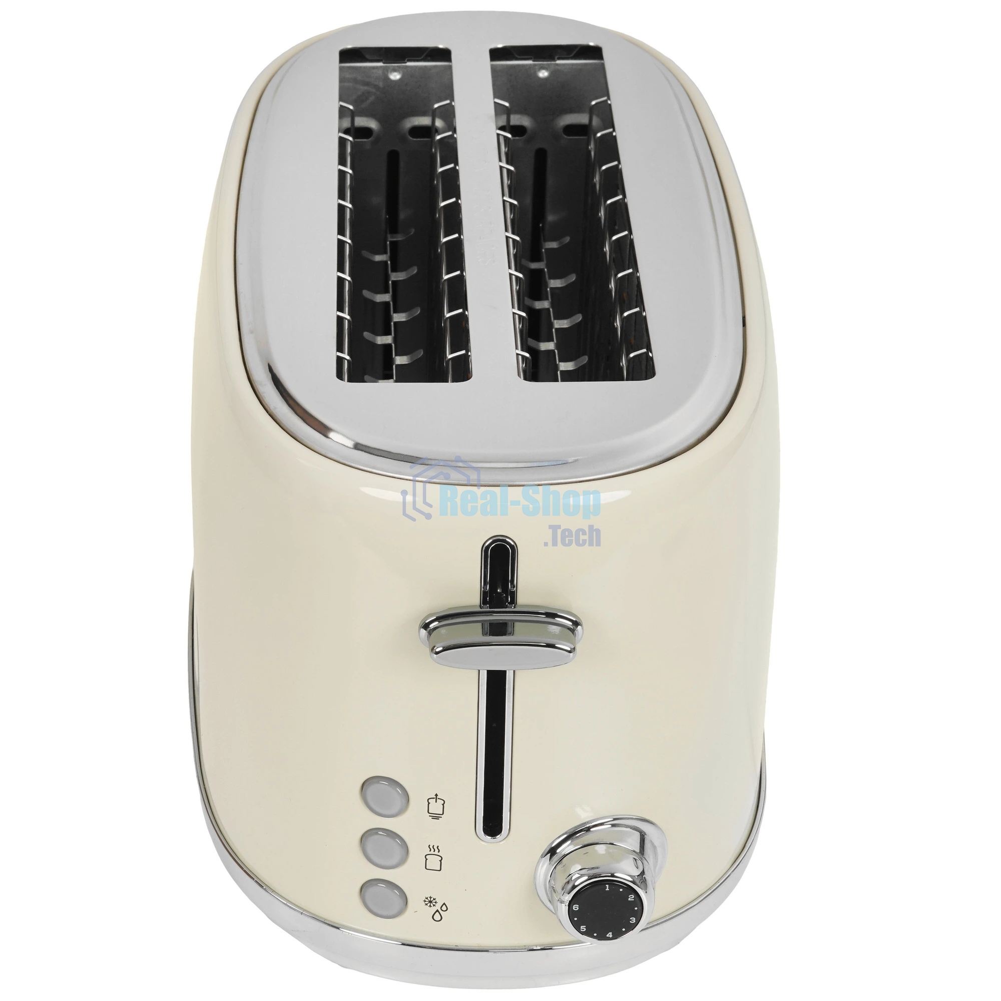 Тостер TESLER TT-430 бежевый, 1500 Вт, 2 слота