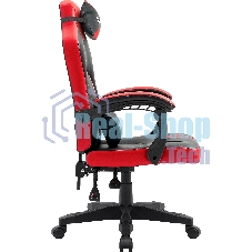 Кресло Defender MERCURY BLACK/RED черный/красный, экокожа