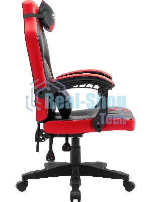 Кресло Defender MERCURY BLACK/RED черный/красный, экокожа