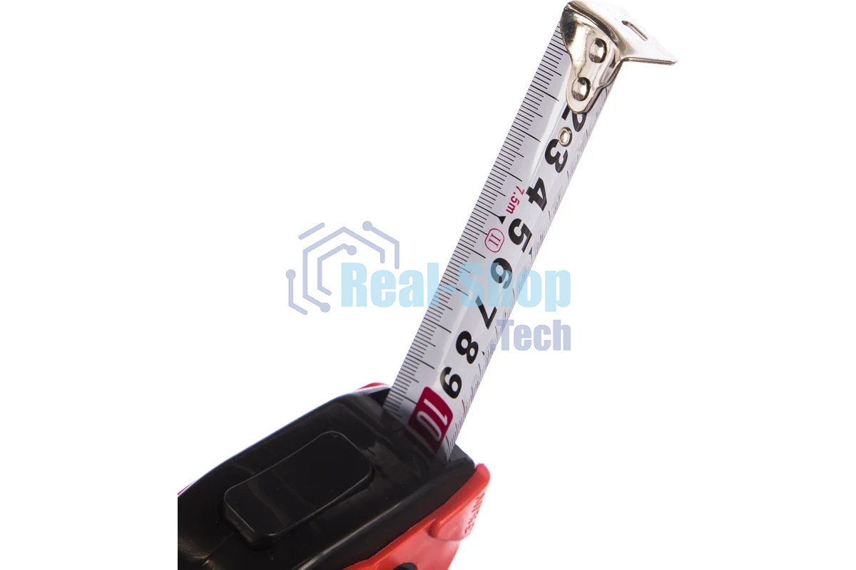 Рулетка Matrix Rubber, 7,5 м х 25 мм, обрезиненный корпус