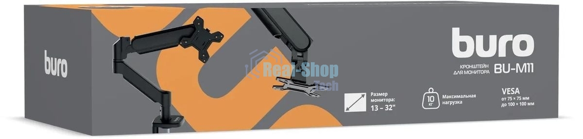 Кронштейн для мониторов ЖК Buro BU-M11 черный 17