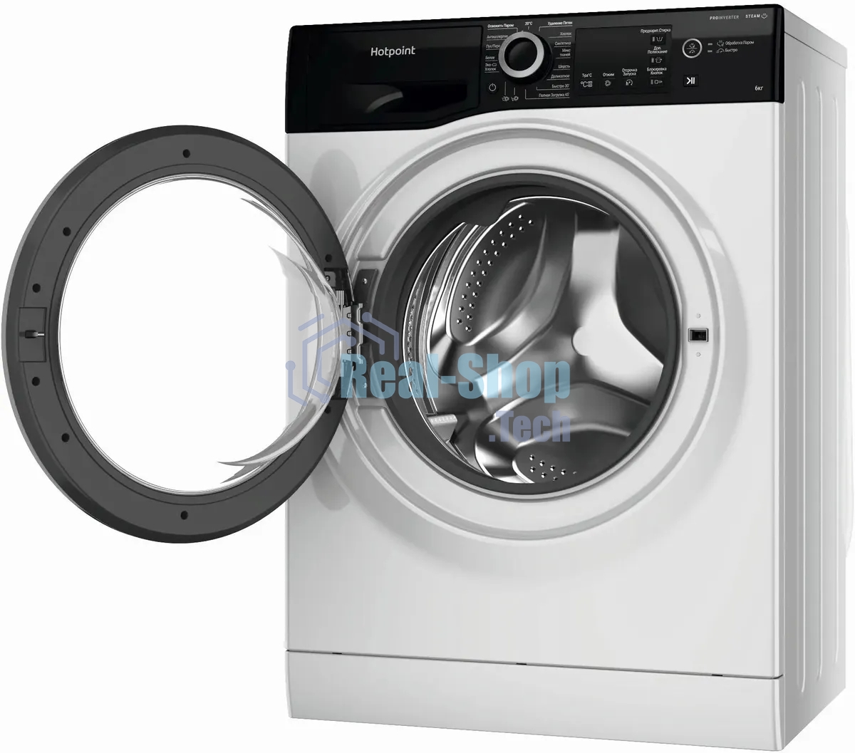 Стиральная машина Hotpoint NSB 6039ZSVERU (869991652920) белый, загр. фронтальная макс.: 6 кг 1000 об/мин класс: А
