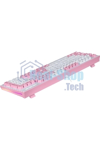 Клавиатура проводная REDRAGON Hades Бело-розовая, тихая, 104 кн.