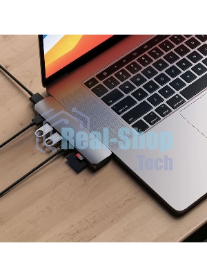 Док-станция Satechi ST-CMBPM, USB Type-C, HDMI/Thunderbolt 3/USB Type-C/SD/microSD/USB 3.0, USB