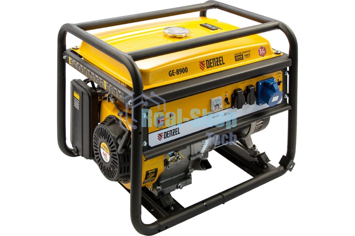 Электрогенератор бензиновый Denzel GE 8900, 8.5 кВт, 99 дБ, 86 кг