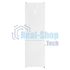 Холодильник Nordfrost RFC 390D NFGW белое матовое стекло двухкамерный 240/95л морозилка снизу