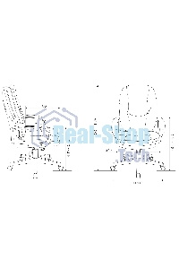 Кресло руководителя Бюрократ CH-868N Fabric черный Light-20, крестовина пластик