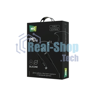 Дата-кабель MORE CHOICE (4620202554581) K83ia 2м USB 3.0A PD 27W для Lightning ng 8-pin -2 м, черный