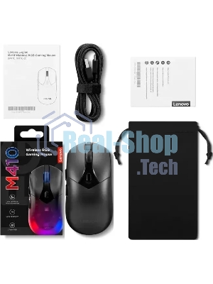 Мышь Lenovo Legion M410 Wireless RGb Gaming черный оптическая 16000dpi беспров. BT/Radio USB (GY51P83012)