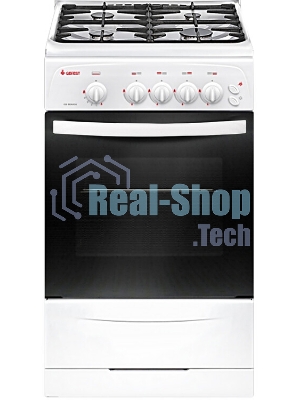 Плита газовая Gefest CG 50M04 K73 белый, конфорок 4 шт, духовка 42 л, 50 см x 85 см x 57 см