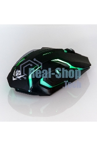 Мышь беспроводная Nakatomi MROG-20UR черный, 2400 dpi, радиоканал, USB, кнопки - 6