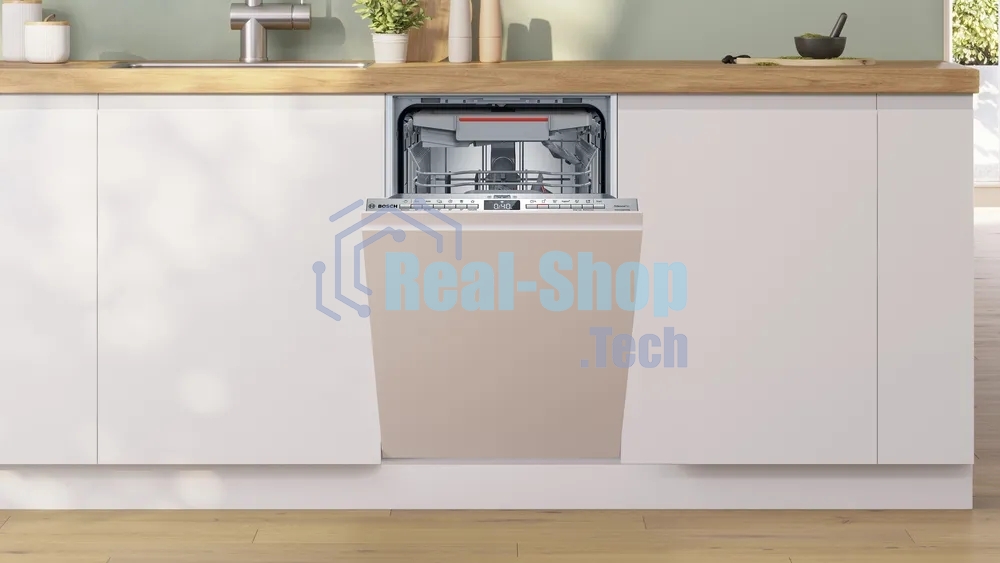 Встраиваемая посудомоечная машина Bosch SPV4HMX65Q, серебристый, 45 см, 10 компл., 45 дБ, класс A+