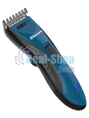 Машинка для стрижки Sakura SA-5175BL-U аккум 3-18 мм Soft Touch USB