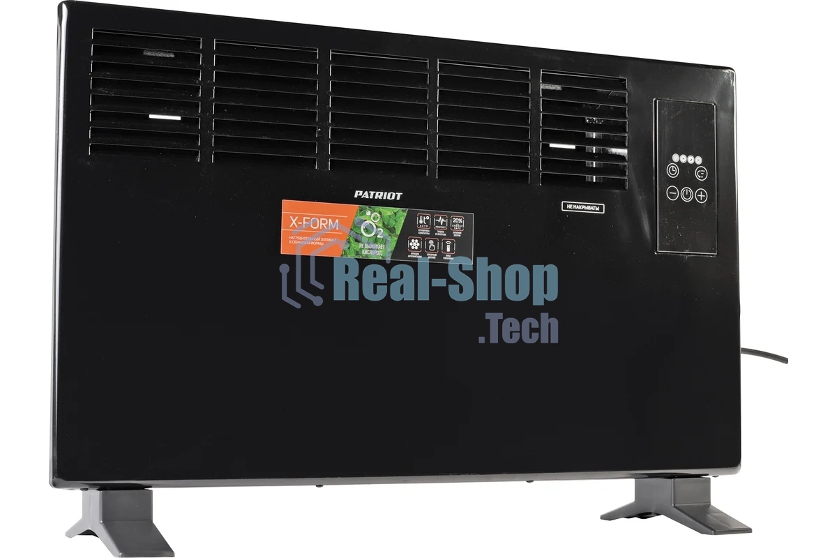 Конвектор Patriot PT-C 20 E черный, 2000 Вт, 20 м2, термостат, дисплей