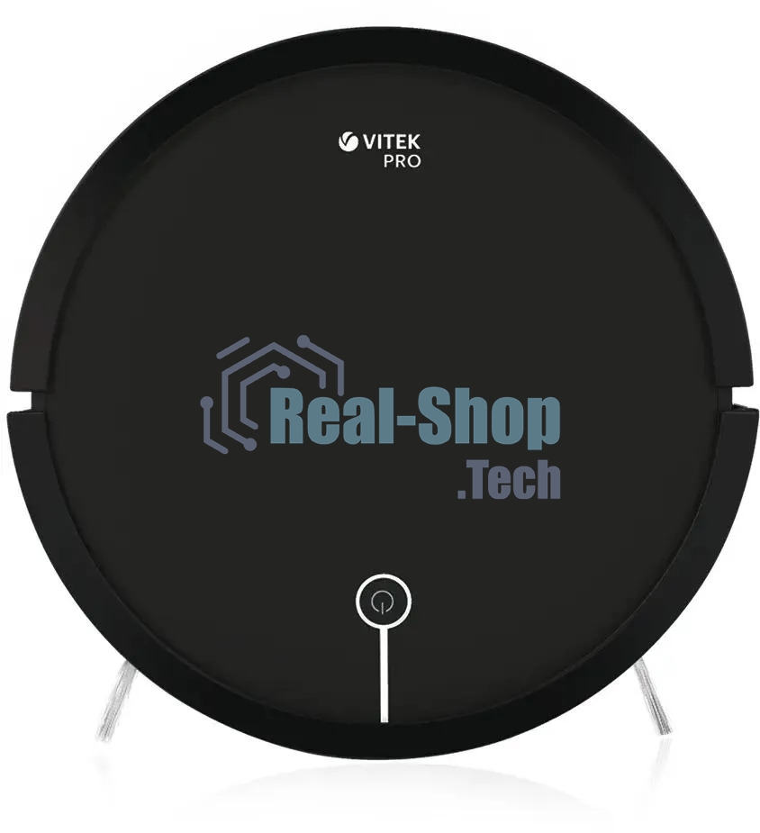 Пылесос-робот Vitek VT-1802 черный, 2200 мА·ч Li-Ion, уборка сухая, пылесборник контейнер 0.7 л