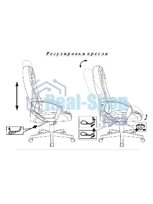 Кресло руководителя Бюрократ T-898/#B черный искусственная кожа