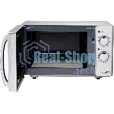Микроволновая печь Steba MIC 2130 CERAMIC серебристый/черный, 20 л, 700 Вт, переключатели - поворотный механизм