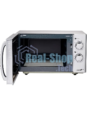 Микроволновая печь Steba MIC 2130 CERAMIC серебристый/черный, 20 л, 700 Вт, переключатели - поворотный механизм
