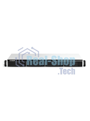 Сетевое хранилище SMB QNAP TS-464eU-8G NAS 4 HDD trays, rackmount 1U, 1 PSU. 4-core Intel Celeron N5105/N5095 2.0-2.9 GHz, 8 Gb RAM, 2x2.5GbE, 2xUSB 3.2 Gen 2 (10Gbps), 2xUSB 2.0, 1xHDMI, 2xM.2 PCIe Gen 3 x1 slots, W/o rail kit RAIL-B02