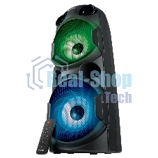 Колонка АС Sven PS-750, черный (80 Вт, TWS, Bluetooth, FM, USB, microSD, LED-дисплей, 2х4400мА*ч)