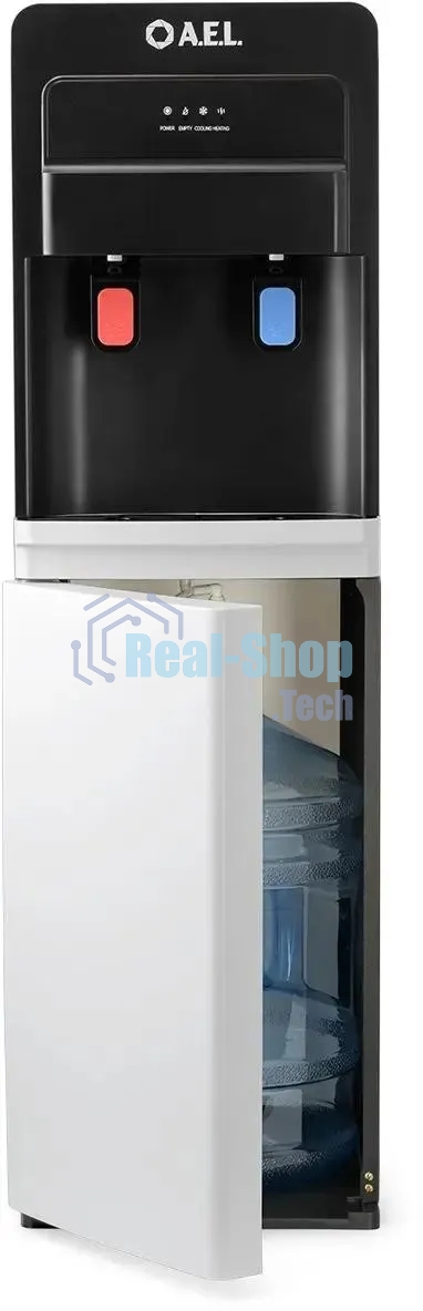 Кулер для воды AEL LD-AEL-805a, нижняя загрузка, нагрев 95 °С, охлаждение 10 °С, черный/белый