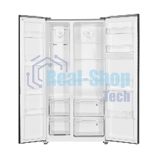 Холодильник Kraft KF-MS4801BI черный двухкамерный, 316/164 л, морозилка сбоку, No Frost, Side-by-Side